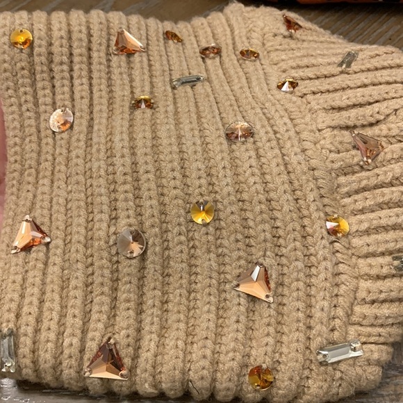 Anthropologie Perrie Embellished Beanie new within tags one size main image 4